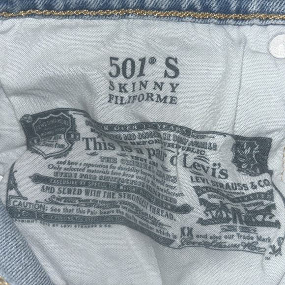 Levi’s 501 S Demin Jeans - Picture 8 of 9